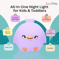 LumiPets® Clara the Chicken- Children's Touch Night Light - BIG FRENCHIES