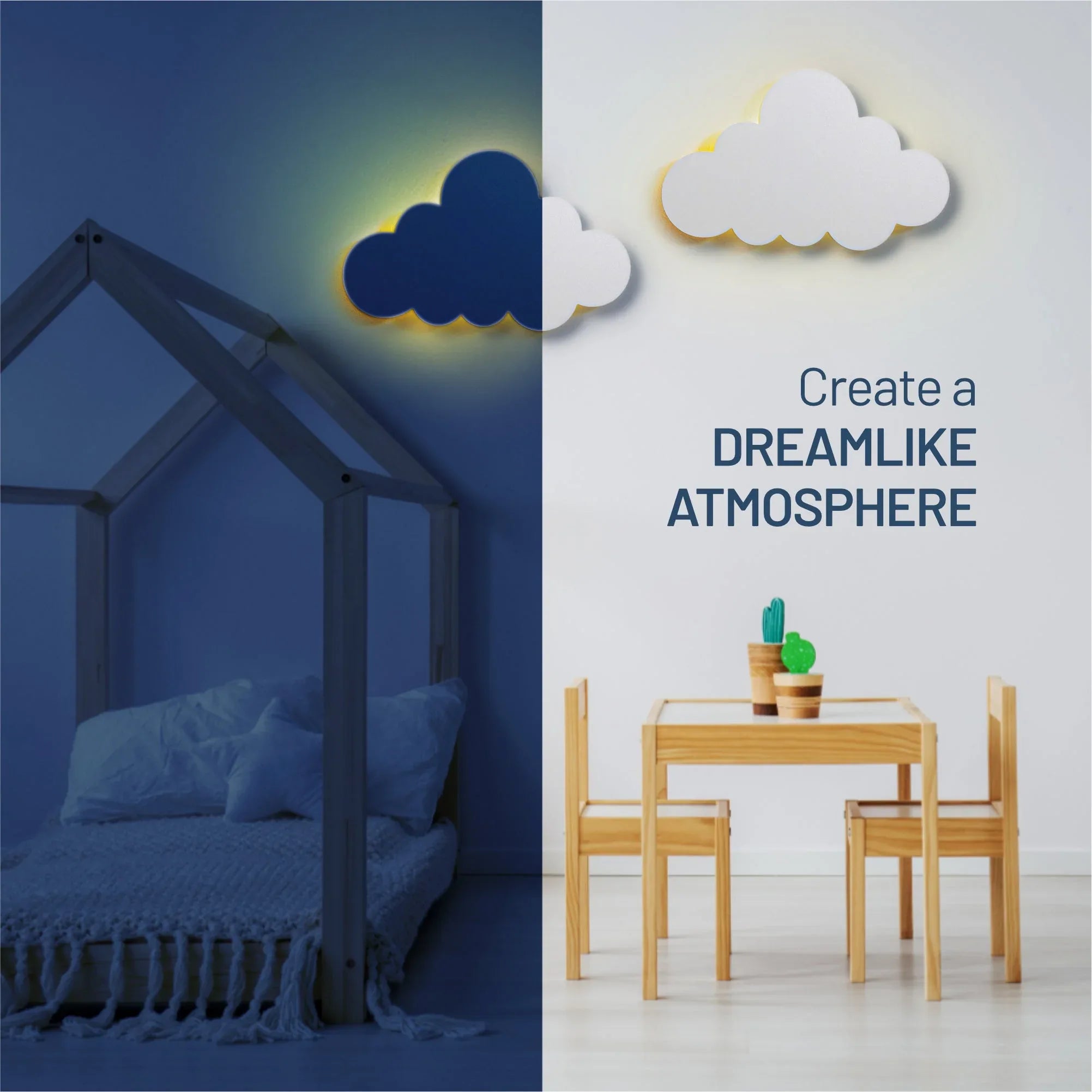 LumiDreams Wall Light - Kid's Decor Nightlight Cloud - BIG FRENCHIES