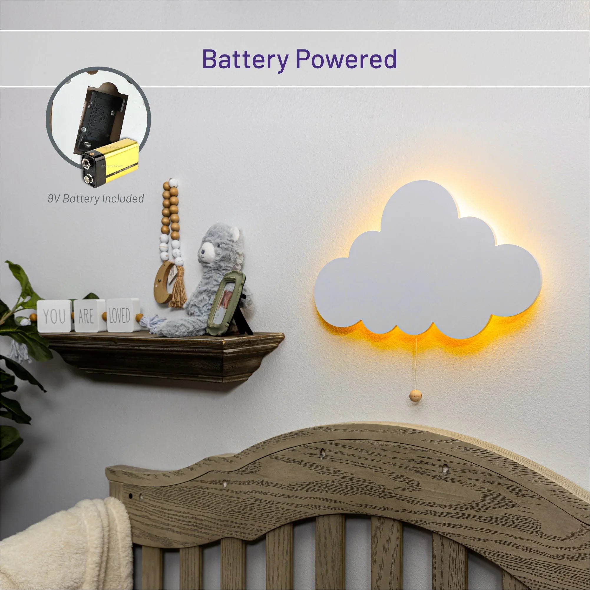 LumiDreams Wall Light - Kid's Decor Nightlight Cloud - BIG FRENCHIES
