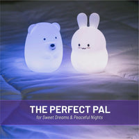 LumiPets® Bella the Bear- Children's Touch Night Light Junior - BIG FRENCHIES