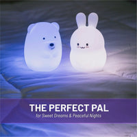 LumiPets® Basil the Bunny- Children's Touch Night Light Junior - BIG FRENCHIES