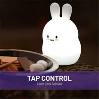 LumiPets® Basil the Bunny- Children's Touch Night Light Junior - BIG FRENCHIES