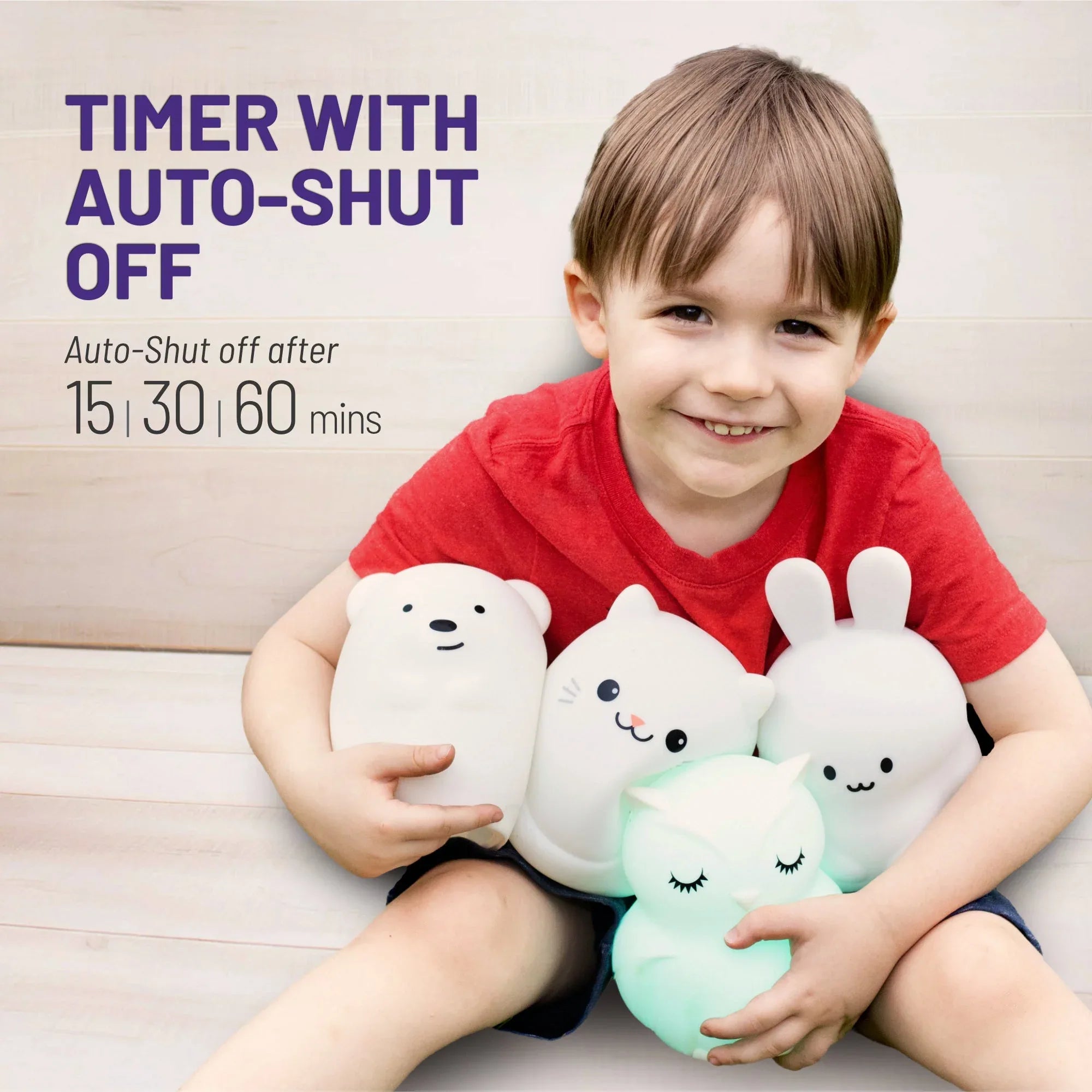 LumiPets® Baxter the Bunny- Children's Touch Night Light - BIG FRENCHIES