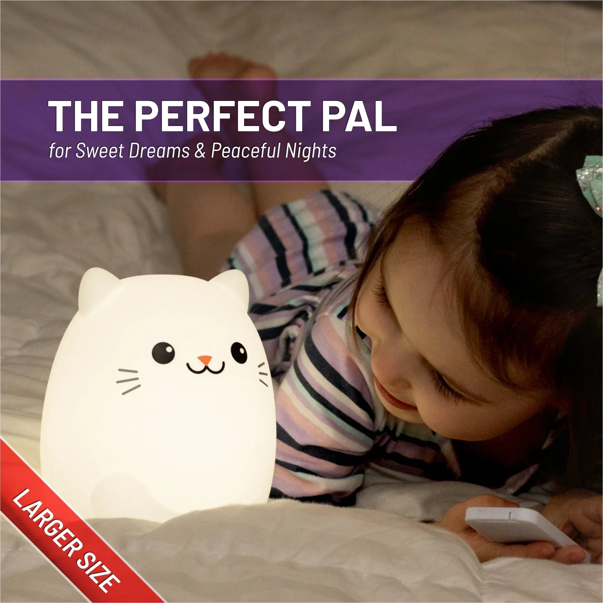 LumiPets® Clive the Cat- Children's Touch Night Light - BIG FRENCHIES