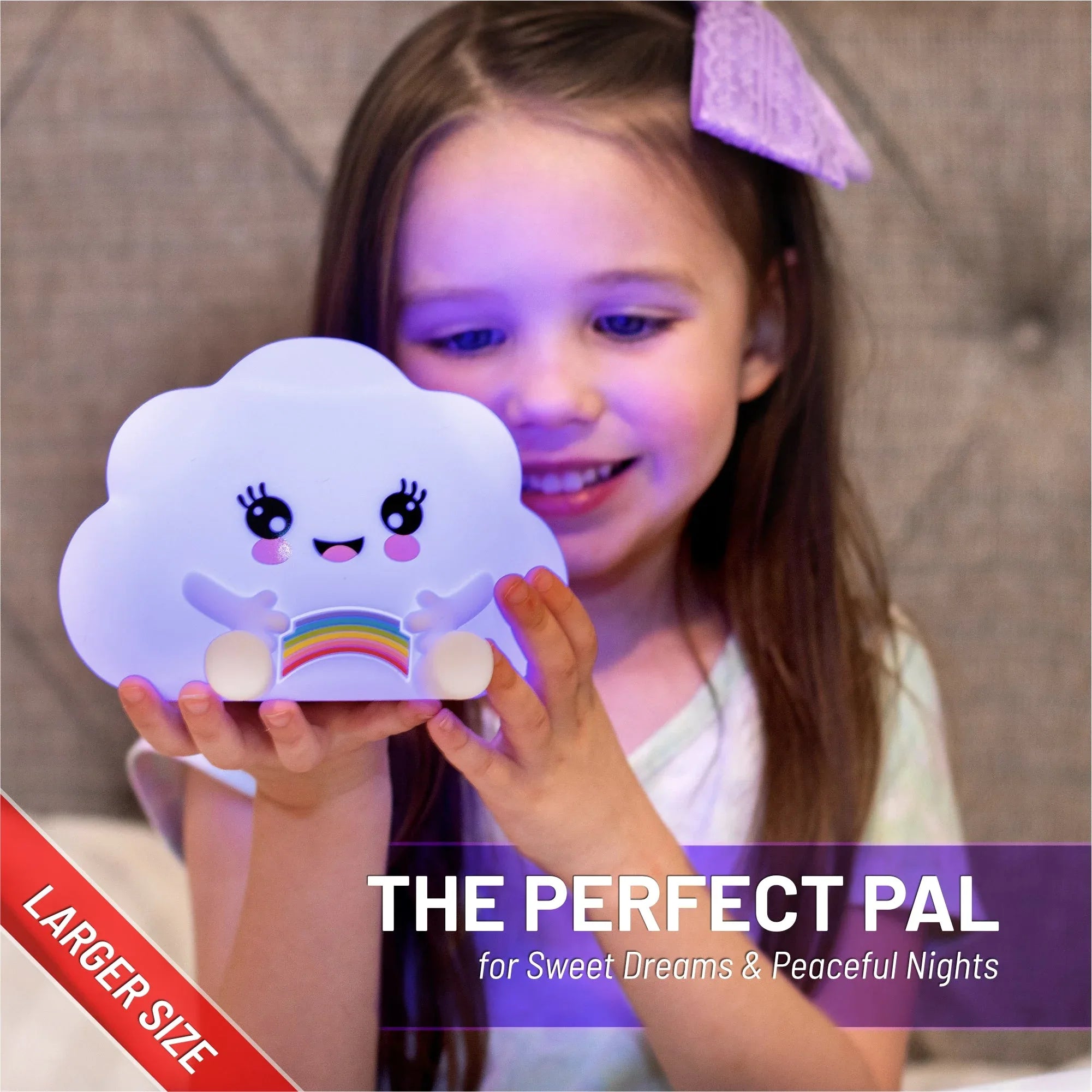 LumiPets® Kawaii Cloud - Children's Nursery Touch Night Light - BIG FRENCHIES