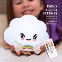 LumiPets® Kawaii Cloud - Children's Nursery Touch Night Light - BIG FRENCHIES