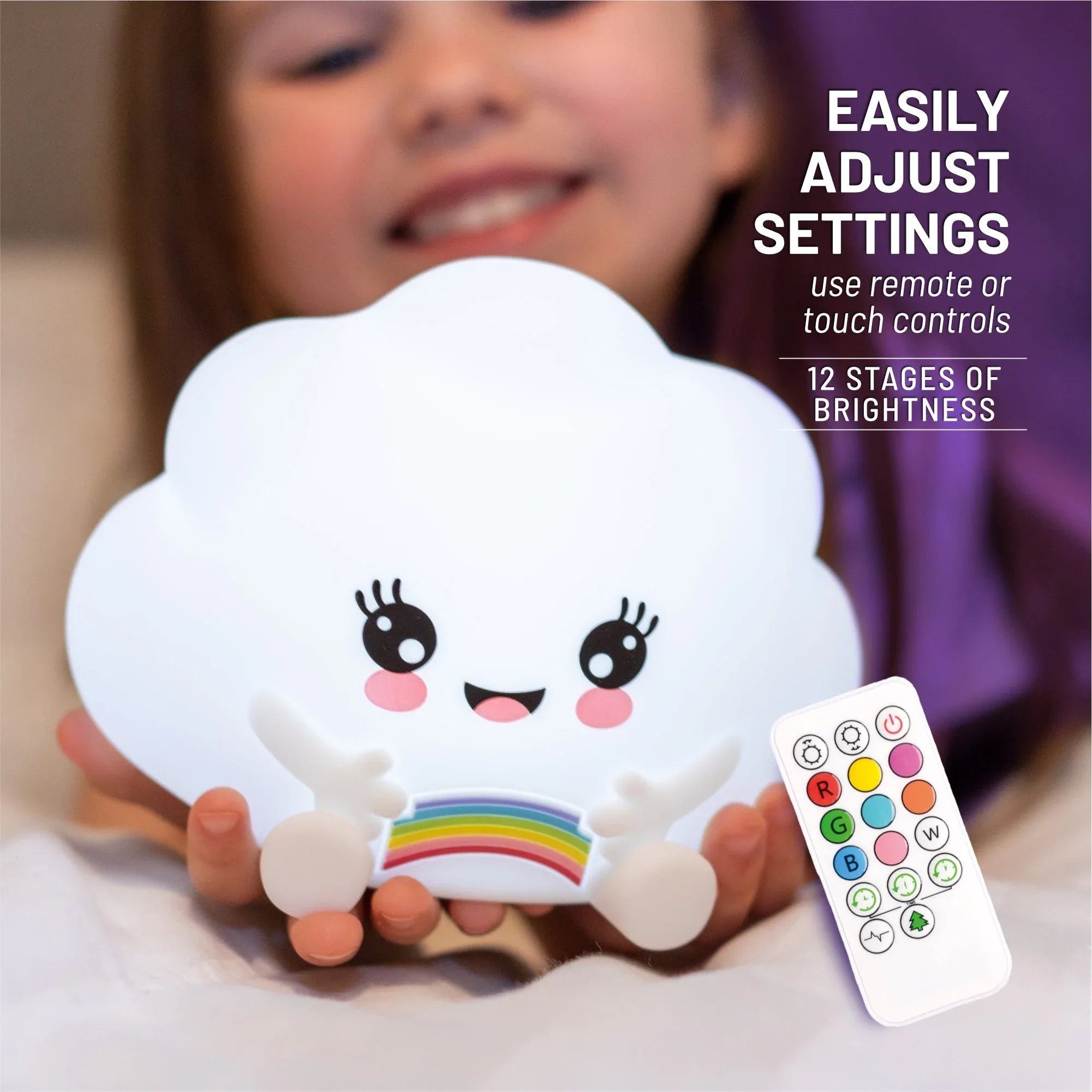 LumiPets® Kawaii Cloud - Children's Nursery Touch Night Light - BIG FRENCHIES