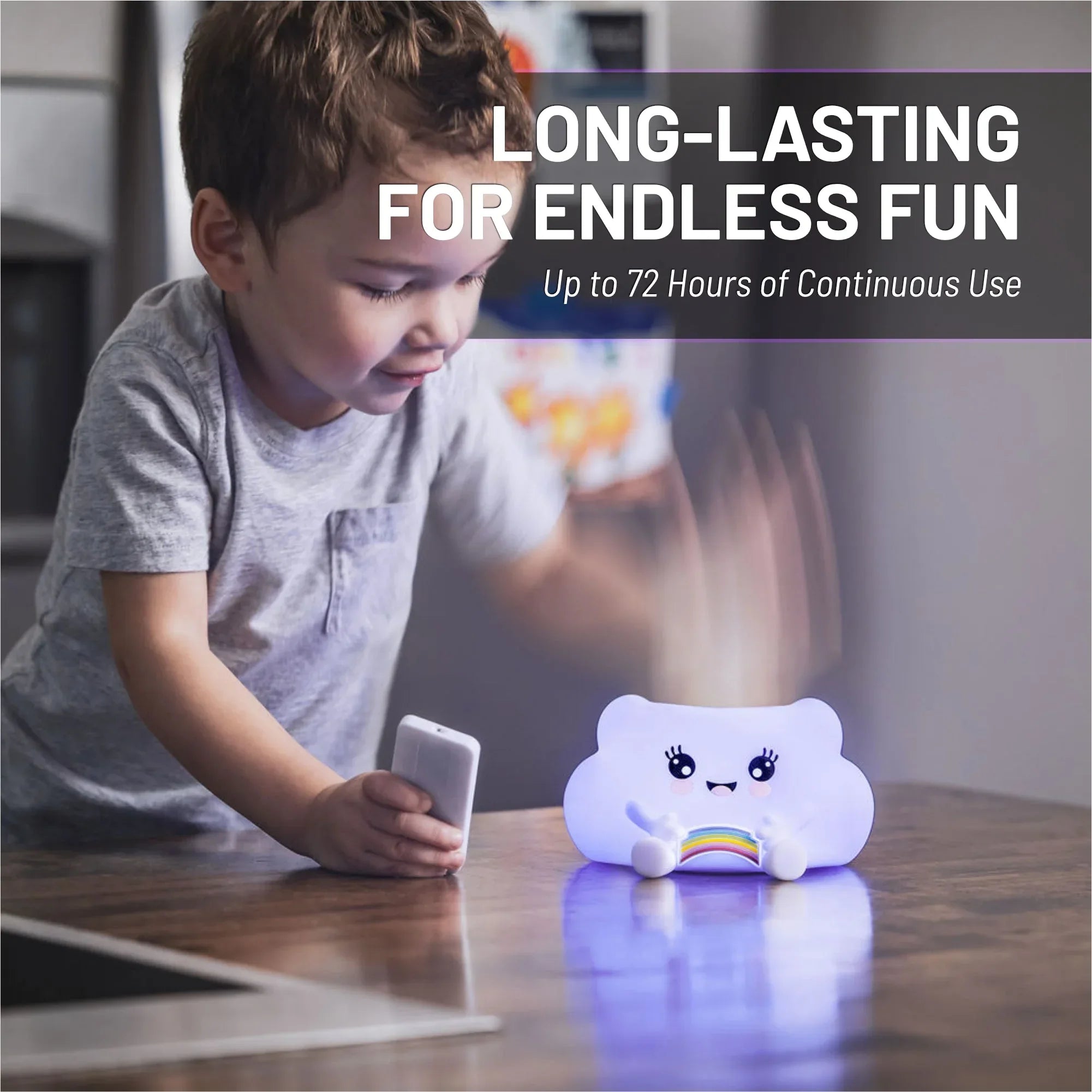 LumiPets® Kawaii Cloud - Children's Nursery Touch Night Light - BIG FRENCHIES