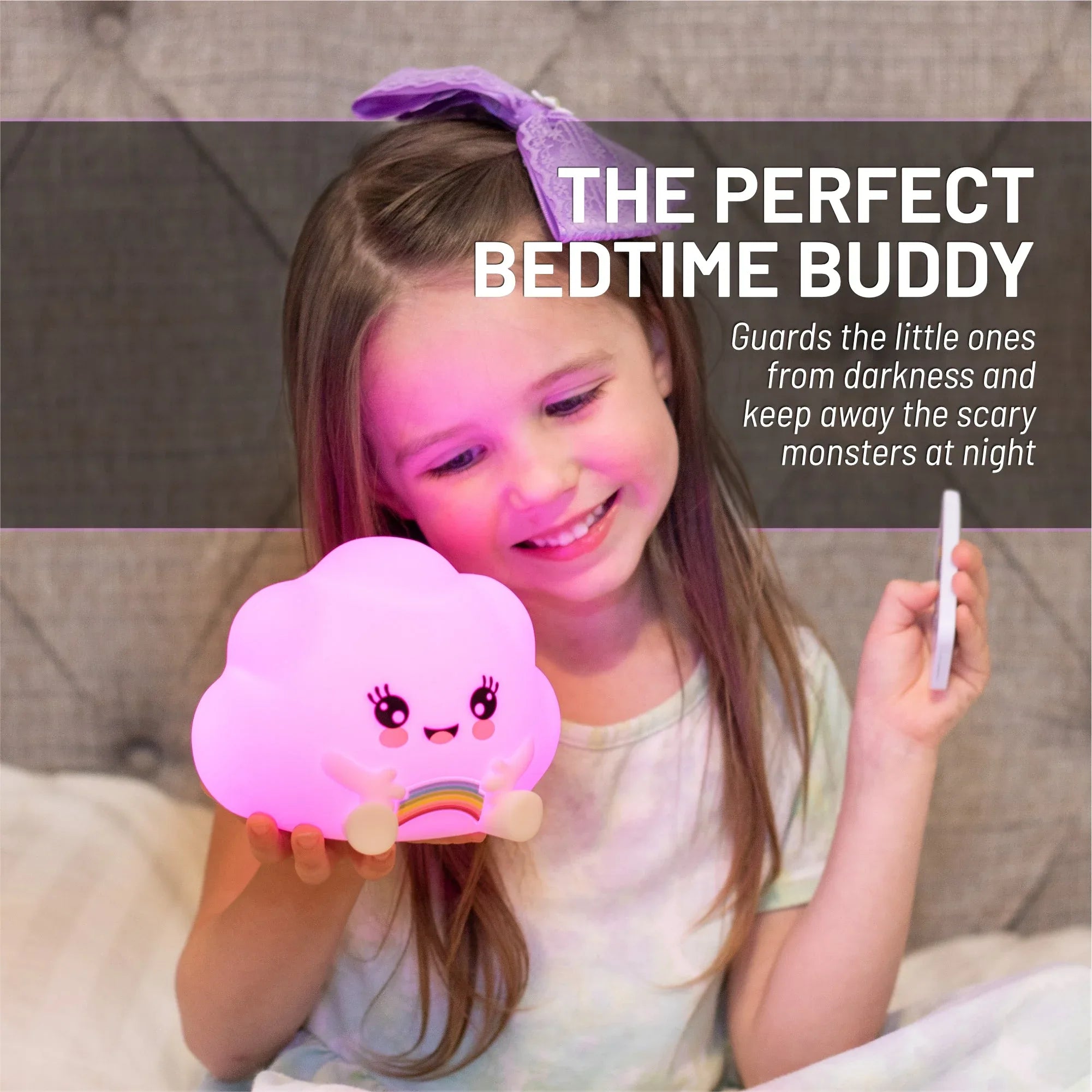 LumiPets® Kawaii Cloud - Children's Nursery Touch Night Light - BIG FRENCHIES