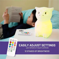 LumiPets® Dragon- Children's Nursery Touch Night Light - BIG FRENCHIES
