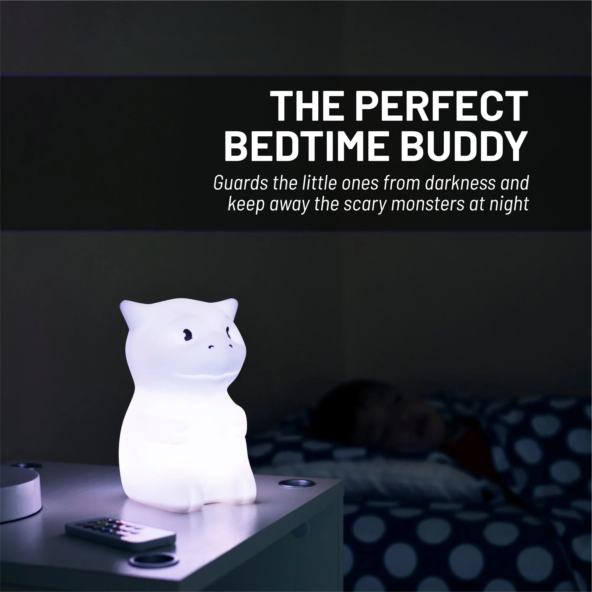 LumiPets® Dragon- Children's Nursery Touch Night Light - BIG FRENCHIES