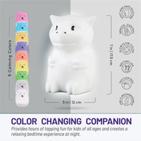 LumiPets® Dragon- Children's Nursery Touch Night Light - BIG FRENCHIES