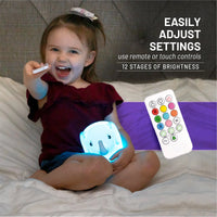 LumiPets® Eggbert the Elephant- Children's Touch Night Light - BIG FRENCHIES