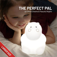 LumiPets® Honey the Hippo- Children's Touch Night Light - BIG FRENCHIES