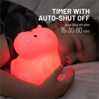 LumiPets® Honey the Hippo- Children's Touch Night Light - BIG FRENCHIES