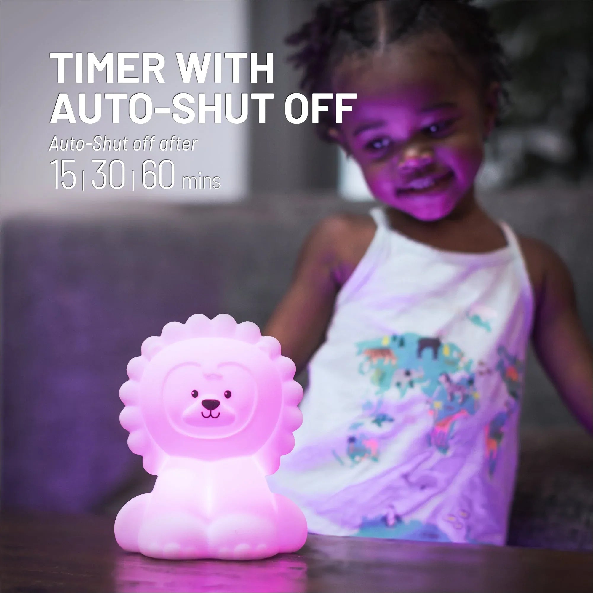 LumiPets® Luther the Lion- Children's Touch Night Light - BIG FRENCHIES