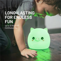 LumiPets® Percy the Pig- Children's Touch Night Light - BIG FRENCHIES