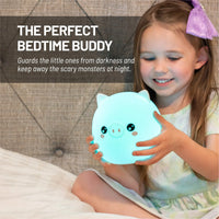 LumiPets® Percy the Pig- Children's Touch Night Light - BIG FRENCHIES