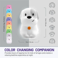 LumiPets® Pepper the Puppy- Children's Touch Night Light - BIG FRENCHIES