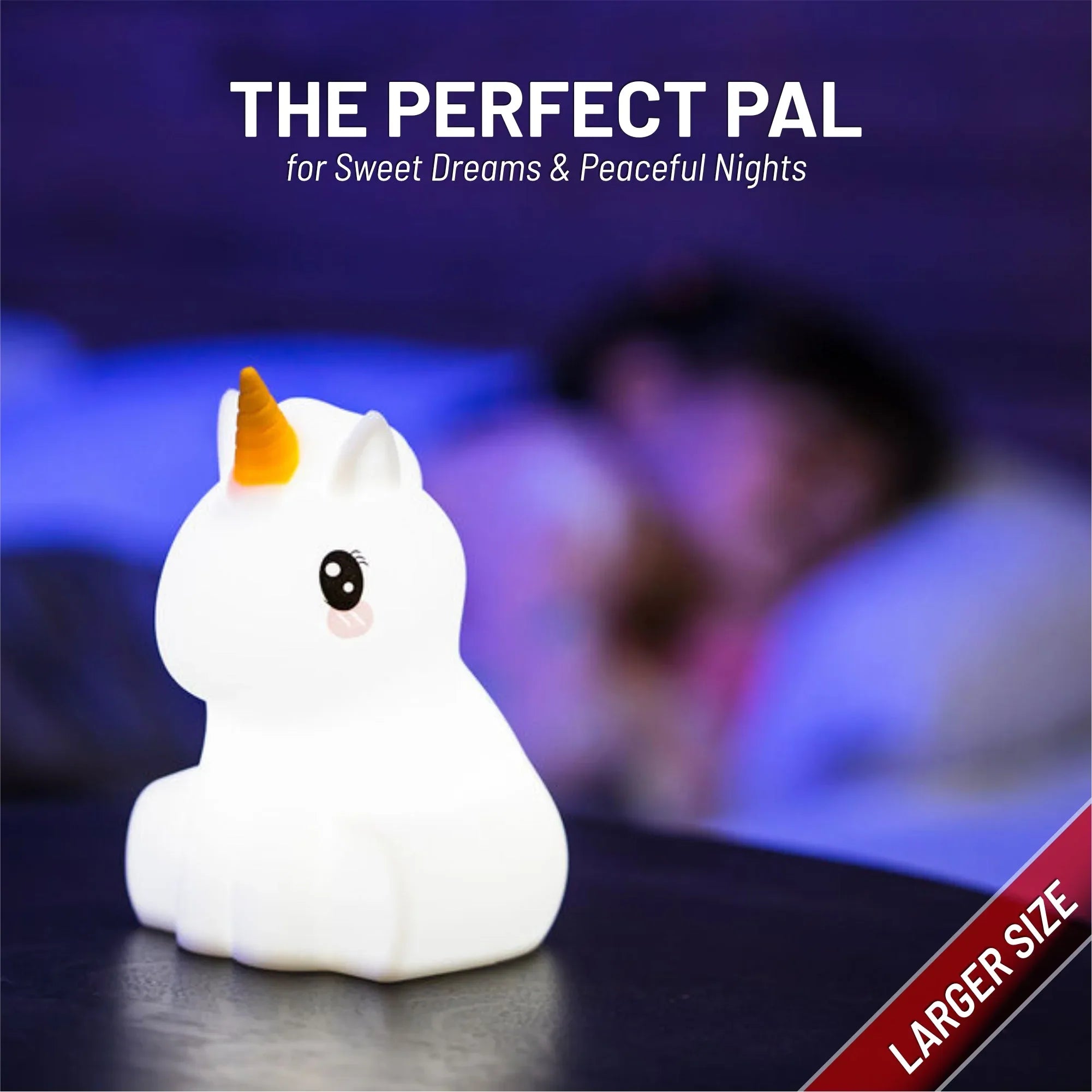 LumiPets® Unicorn - Children's Nursery Touch Night Light - BIG FRENCHIES