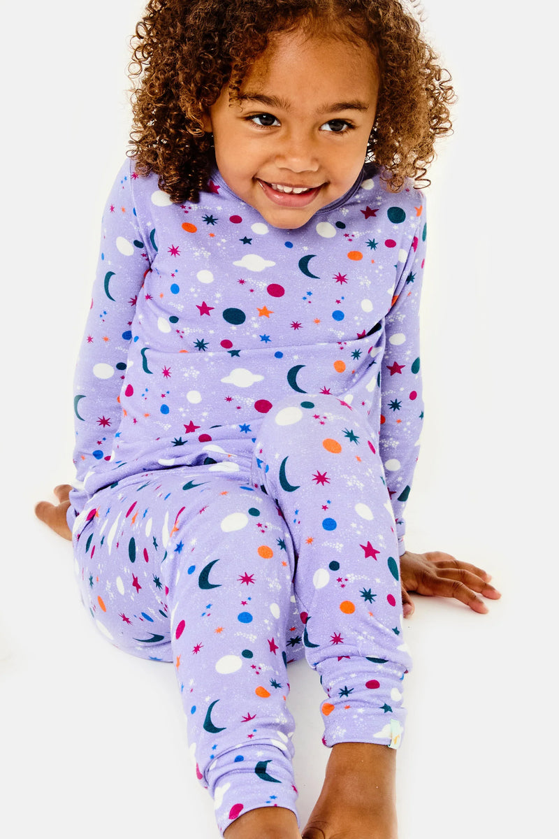 Long Sleeve Pajama Set - Luna Lavender - BIG FRENCHIES