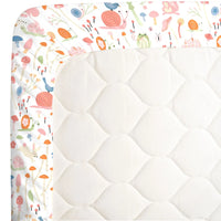 Spring Garden Pink, Green, Orange and Ivory Super Soft Mini Crib Sheet - BIG FRENCHIES