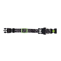 M-Pets Urban Style Freestyle Dog Collar Black & White Medium