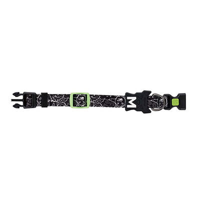 M-Pets Urban Style Freestyle Dog Collar Black & White XS