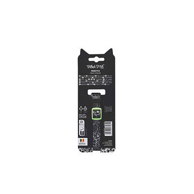 M-Pets Urban Style Freestyle Dog Collar Black & White XS