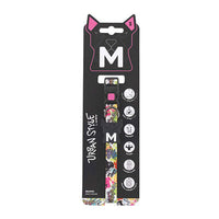 M-Pets Urban Style Graffiti Adjustable Dog Collar Small 22.9-35.6cm