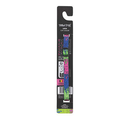 M-Pets Urban Style Lava Cat Collar with Bell 20-30cm