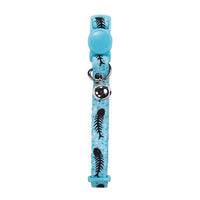 M-Pets Zany Breakaway Cat Collar Blue-Navy 20-30cm
