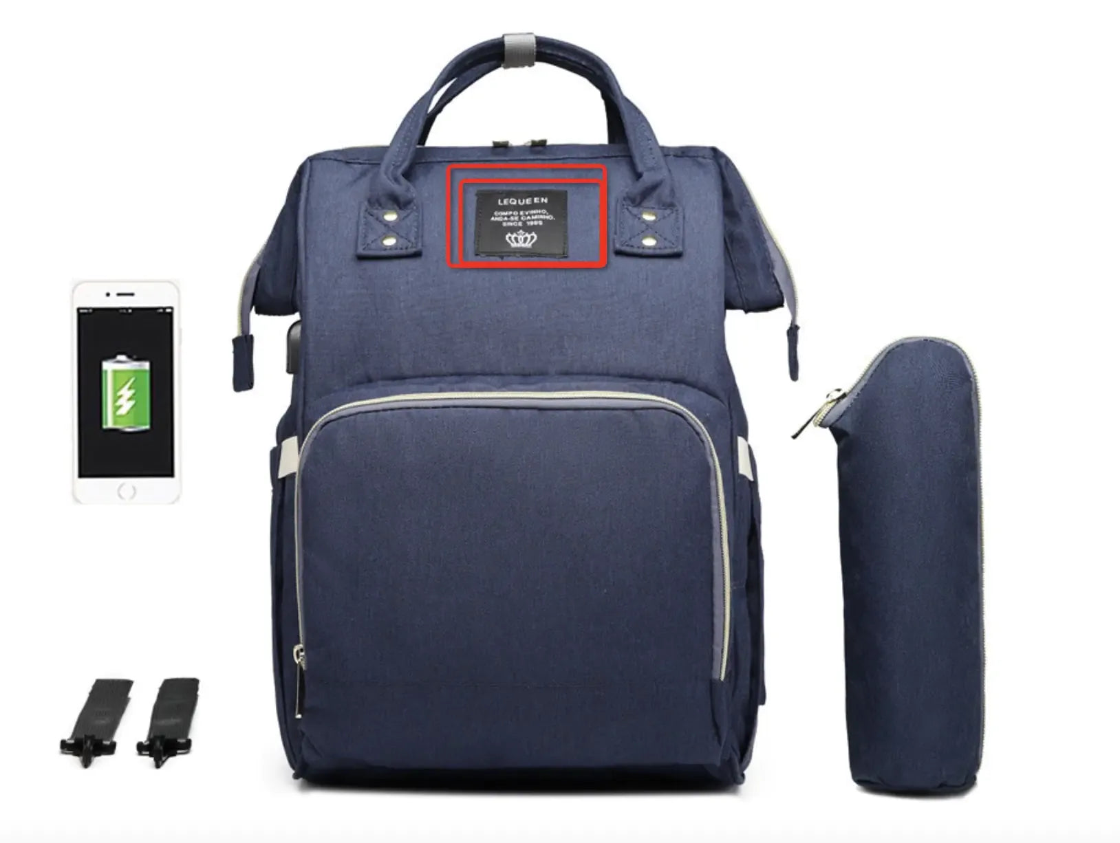 USB Diaper Baby Bag - # BAGEG11910001 - BIG FRENCHIES