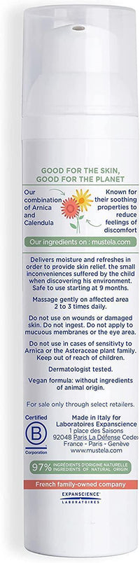 Mustela Arnica Organic Moisturizing Gel - Natural Baby Skincare Gel with Arnica & Calendula