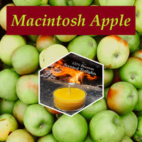 Macintosh Apple Scented Beeswax Tealight Candle - BIG FRENCHIES