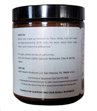 Calcium Bentonite Clay Face Mask - Ready-to-Use, Pure Spring Water