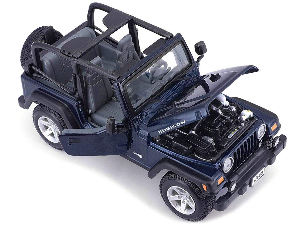 Jeep Wrangler Rubicon Dark Blue 1/27 Diecast Model Car by Maisto