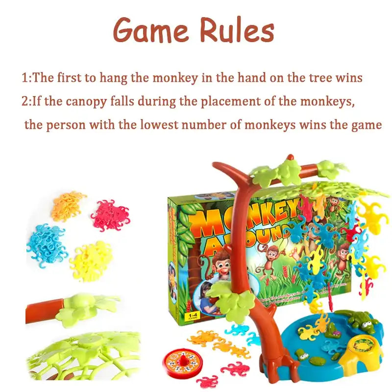 MEACAOFG Balance Math Toys Monkey Balance Scale Interactive Games Thinking Training Learning Educational Toys For Kids Gifts Boardgames
