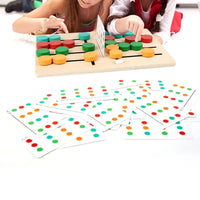 Slide Puzzle Toy Developing Educational Toy Jigsaw Wooden Board Game for Toddlers Kids