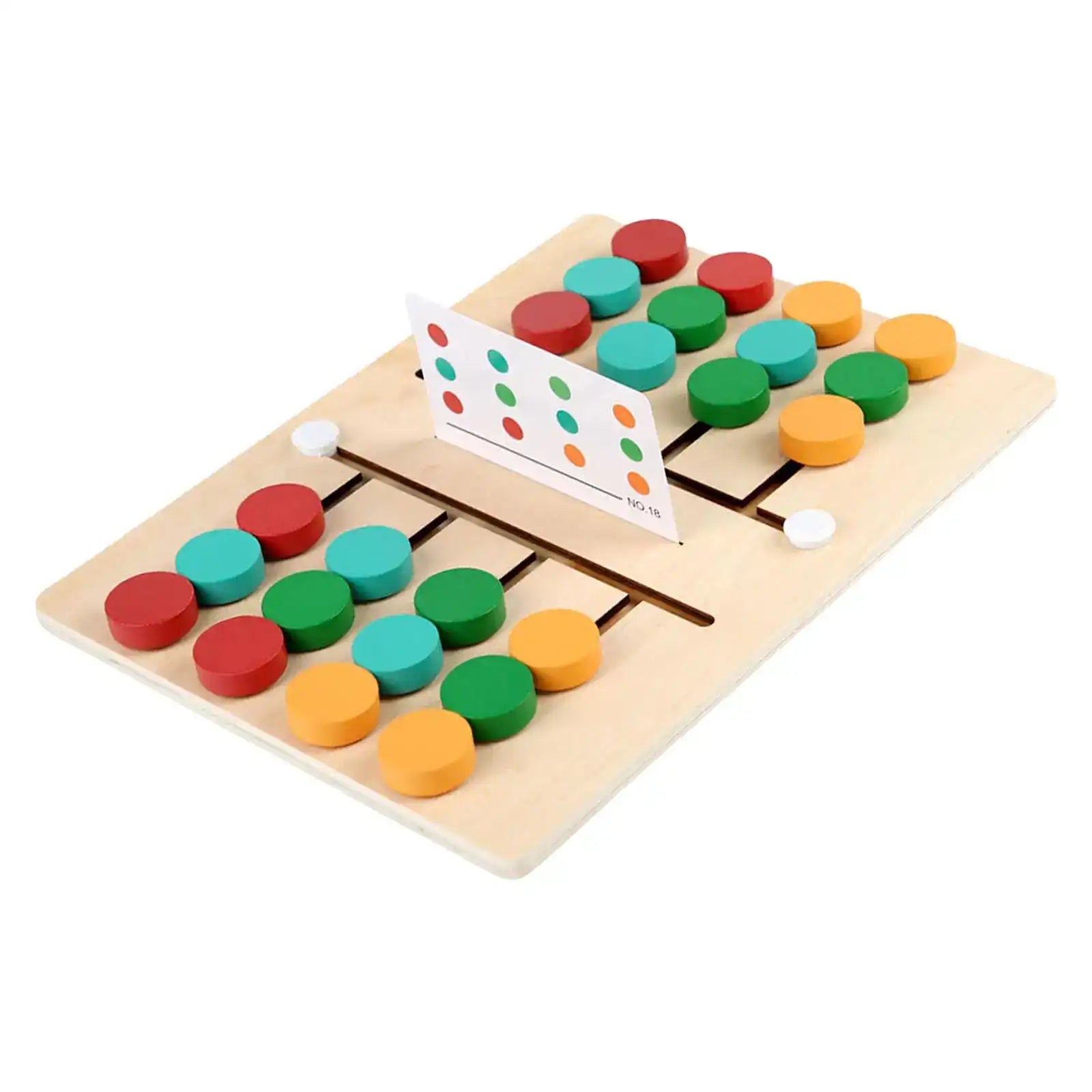 Slide Puzzle Toy Developing Educational Toy Jigsaw Wooden Board Game for Toddlers Kids