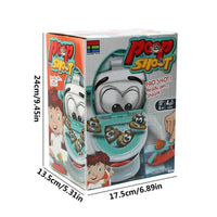 MEACAOFG Crazy catapult toilet match tricked party parent-child interaction two-player poop spoof desktop game creative toys