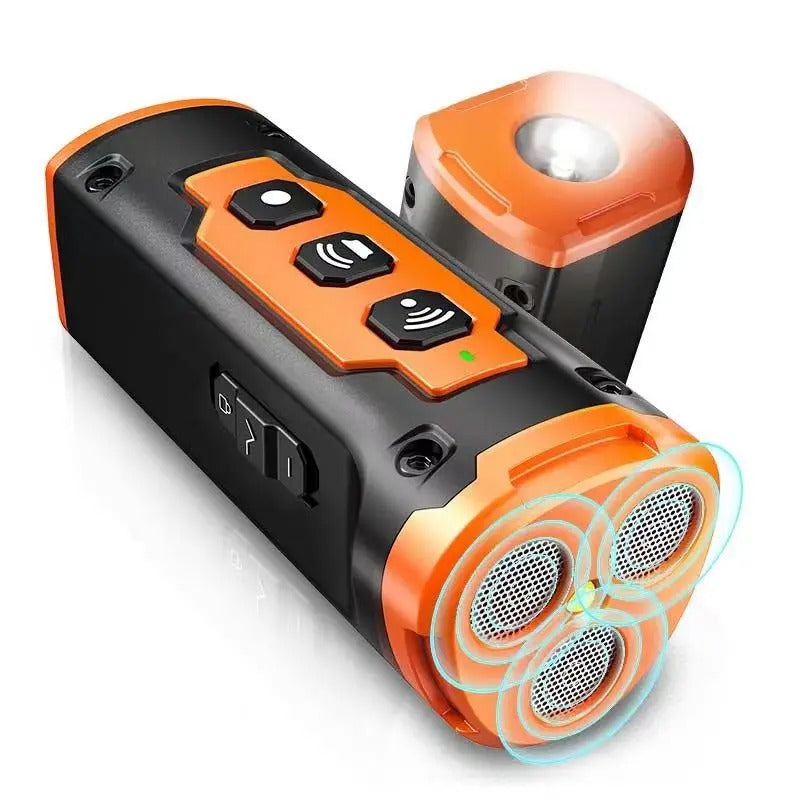 Ultrasonic Bark Deterrent – Rechargeable Dog Repeller Device with LED Flashlight - BIG FRENCHIES
