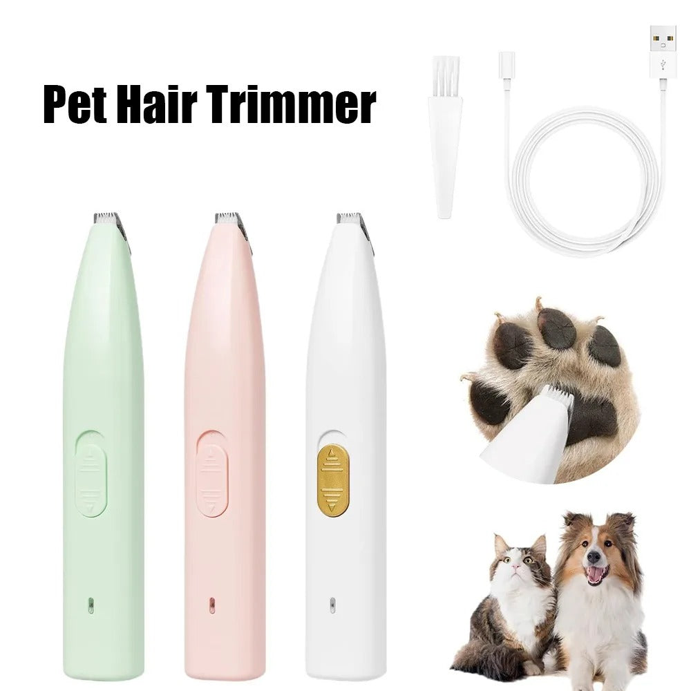 Rechargeable Dog Paw Trimmer with LED Light and Quiet Motor - BIG FRENCHIES