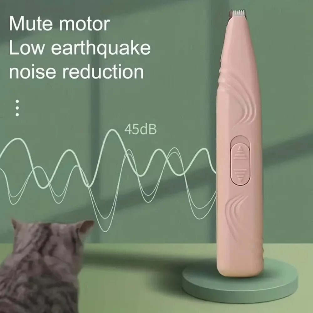 Rechargeable Dog Paw Trimmer with LED Light and Quiet Motor - BIG FRENCHIES