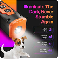 Ultrasonic Bark Deterrent – Rechargeable Dog Repeller Device with LED Flashlight - BIG FRENCHIES