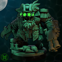 3d Printed Pirate Ork Commando Boss by Mekka Miniatures