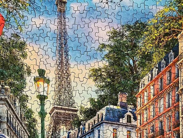 Majestic by Springbok Paris Street Life 500 Piece Jigsaw Puzzle  | Springbok Puzzles