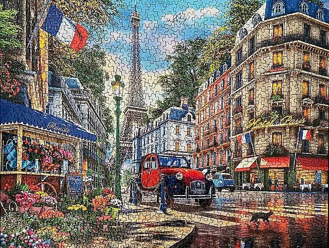 Majestic by Springbok Paris Street Life 500 Piece Jigsaw Puzzle  | Springbok Puzzles