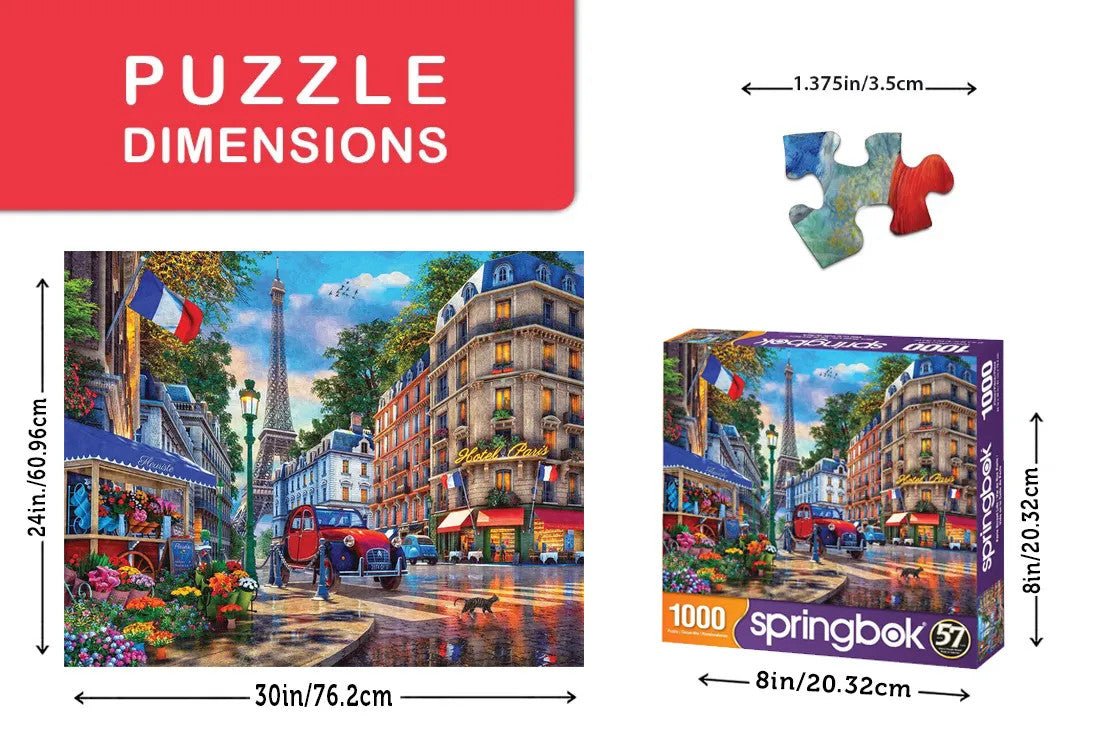 Majestic by Springbok Paris Street Life 500 Piece Jigsaw Puzzle  | Springbok Puzzles