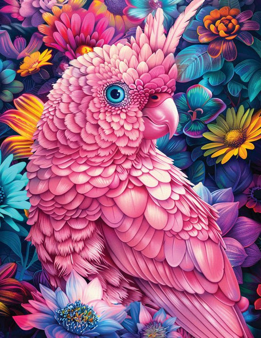 Majestic by Springbok Pink Cockatoo 500 Piece Jigsaw Puzzle  | Springbok Puzzles